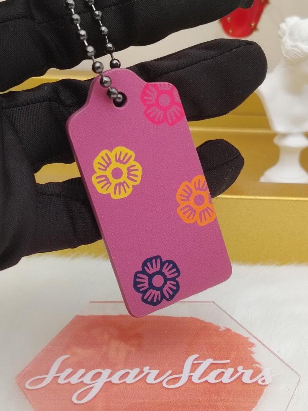 Coach leather tag